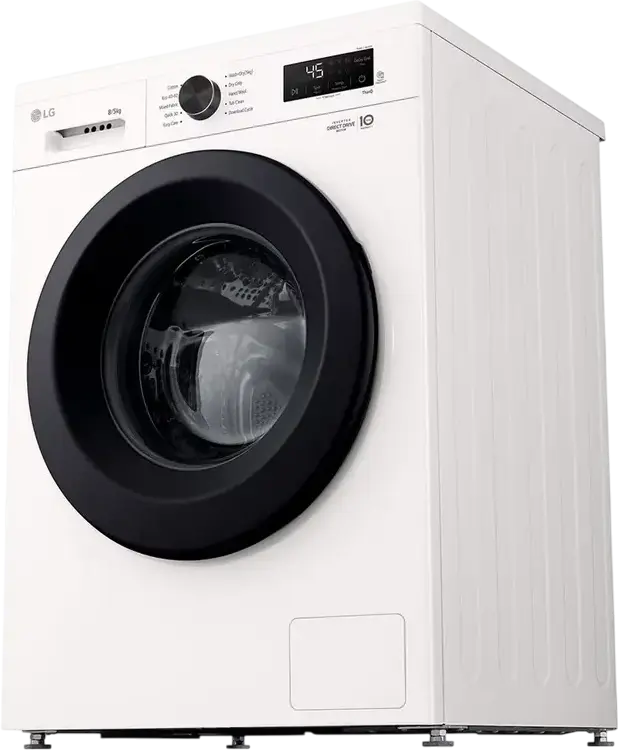Стирально-сушильная машина LG W4X1085NWK с фронтальной загрузкой, 8кг стирка/5кг сушка, Inverter Direct Drive 6Motion, Steam, ThinQ Wi-Fi, 1400 об/мин
