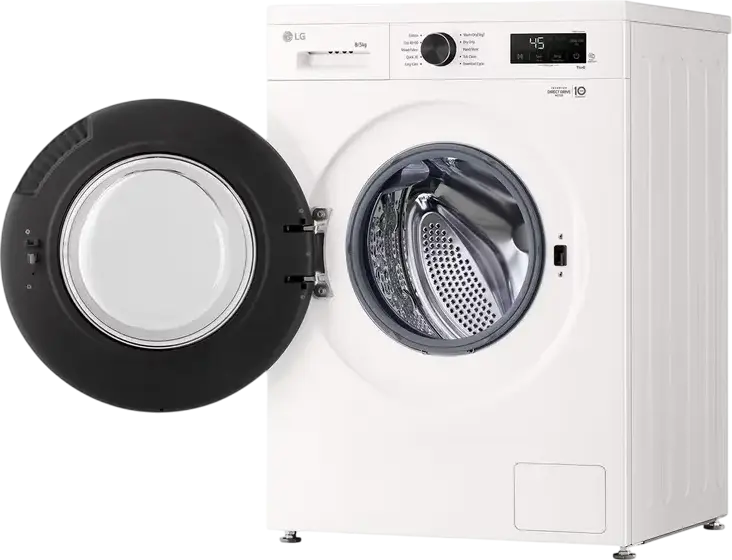 Стирально-сушильная машина LG W4X1085NWK с фронтальной загрузкой, 8кг стирка/5кг сушка, Inverter Direct Drive 6Motion, Steam, ThinQ Wi-Fi, 1400 об/мин