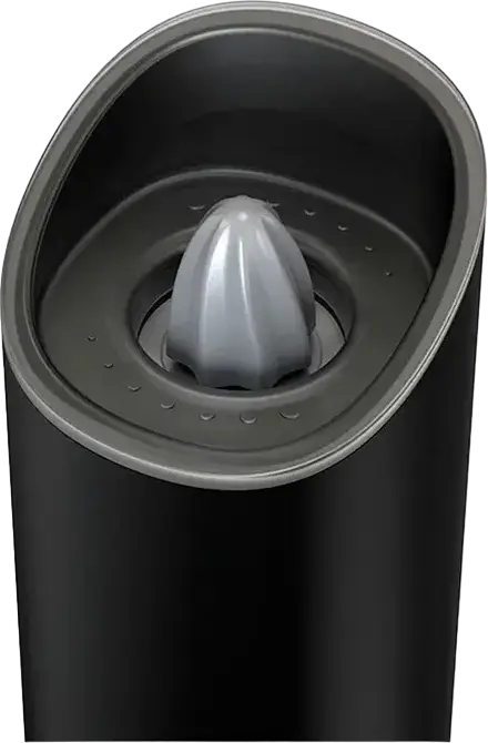 Circle Joy CJ-EG04 Electric Salt and Pepper Grinder, 25W Stainless Steel Mill, One-Touch Operation with Clear Filling Window, Black