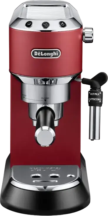 Cafetiera manuala DeLonghi Dedica Pump Espresso, 1300W, Roșu