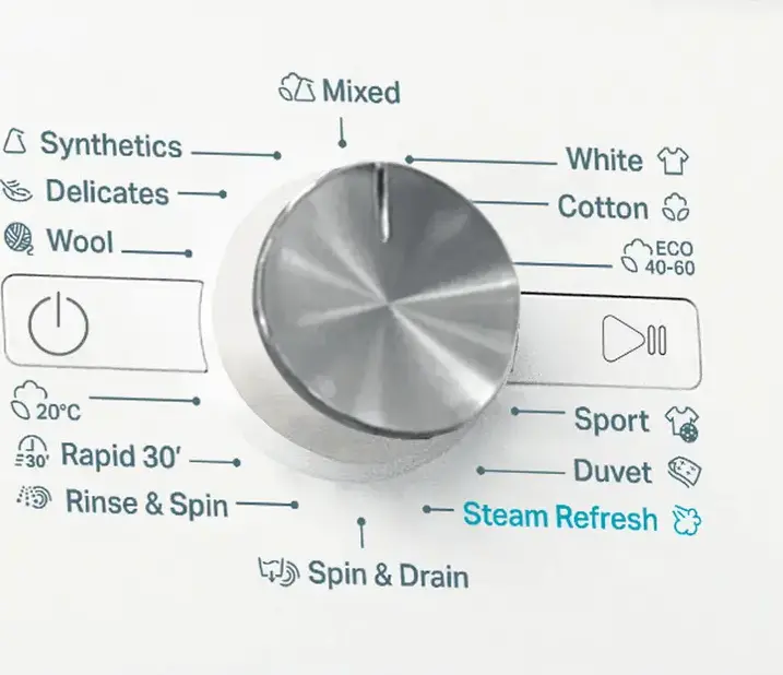 Whirlpool FFB 7469 WV EE Front-Load Washing Machine, 7 kg Capacity, 1400 rpm, Energy Class A, Inverter Motor, 6th Sense, FreshCare+, Steam Refresh, White