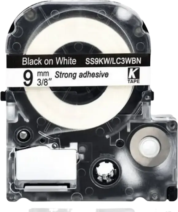 Epson LK-3WBN, 9mm x 9m