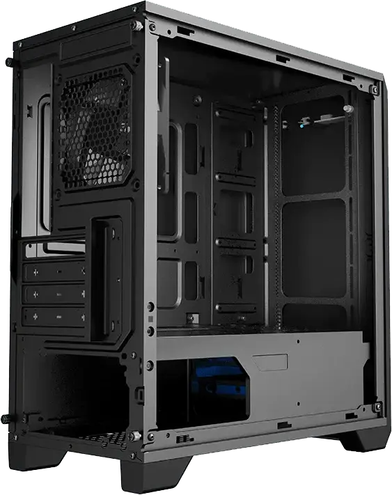 Gamemax Silent Hill H606 Carcasă Midi-Tower, Micro-ATX, Mini-ITX, Panouri Laterale cu Izolare Fonică, Șasiu Oțel Negru, Ventilator Rear 120mm, VGA 345mm