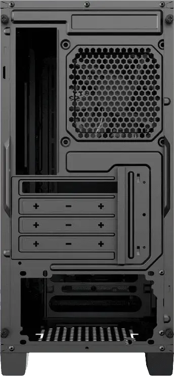 Gamemax Silent Hill H606 Carcasă Midi-Tower, Micro-ATX, Mini-ITX, Panouri Laterale cu Izolare Fonică, Șasiu Oțel Negru, Ventilator Rear 120mm, VGA 345mm