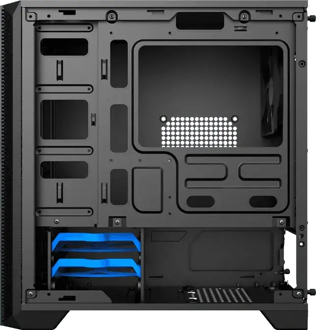 Gamemax Silent Hill H606 Carcasă Midi-Tower, Micro-ATX, Mini-ITX, Panouri Laterale cu Izolare Fonică, Șasiu Oțel Negru, Ventilator Rear 120mm, VGA 345mm