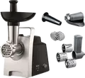 Tefal HV1 7-in-1 Meat Mincer and Vegetable Processor, 1400W, 1.7 kg/min, Reverse Function, with Sausage and Coulis Attachments, Black