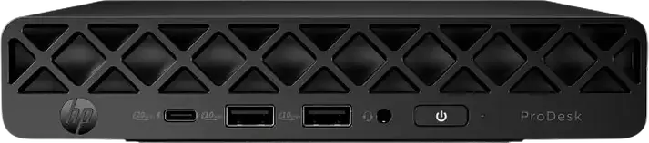 Мини-ПК AI HP ProDesk 4 Mini G1i - Intel Core Ultra 7 265T (Series 2) 20 ядер 5.3ГГц, 16ГБ DDR5 RAM, SSD 512ГБ NVMe, Wi-Fi 6, Bluetooth 5.3, Черный