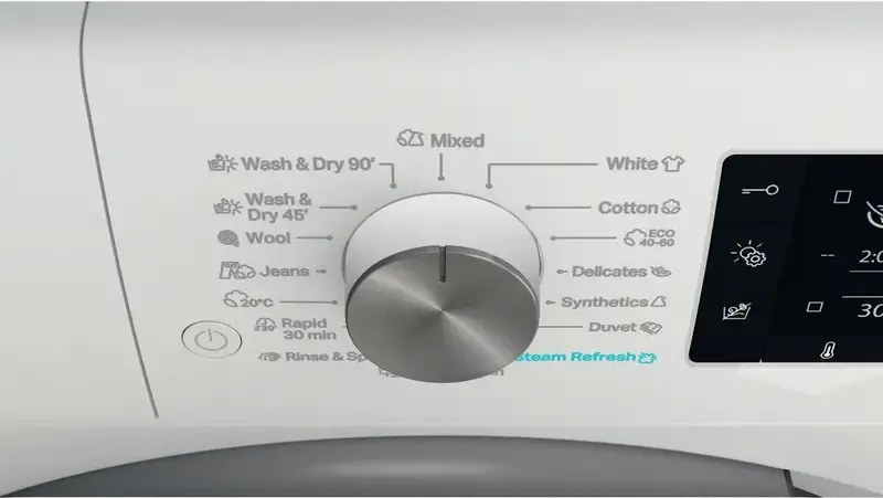 Whirlpool FFWDD 1076258 SV EE Freestanding Washer Dryer 10kg Wash 7kg Dry, 1600 rpm, Inverter Motor, 6th Sense, FreshCare+, Steam Refresh, White