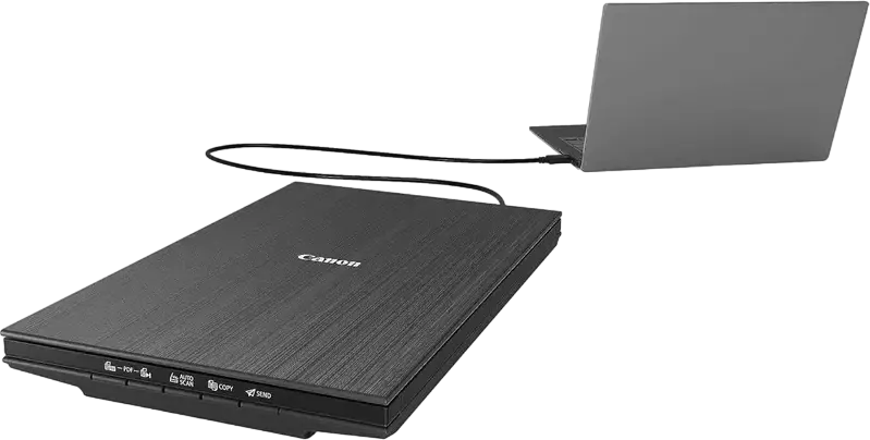 Canon CanoScan LiDE 400 Flatbed Scanner, A4, 4800 x 4800 dpi Optical Resolution, USB-C Interface, 5 EZ-Scan Buttons, Black
