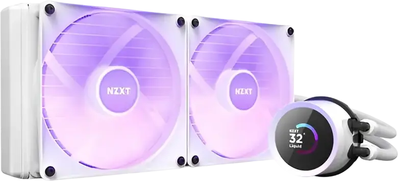 Cooler CPU Lichid AIO NZXT Kraken 280 RGB, Radiator Aluminiu 280mm, Ecran TFT LCD 1.54", 2 Ventilatoare F140 RGB Core, Pompa Asetek, Suport NZXT CAM