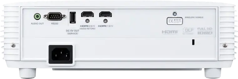 Acer HL6521Gi Full HD Laser Projector, 1920x1080, 4000 ANSI Lumens, DLP, 20,000h Lamp Life, Wi-Fi, Dual HDMI 2.1, 10W Speaker, White