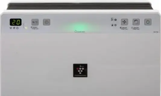 Sharp KCF32EUW Air Purifier and Humidifier with Plasmacluster Ionization, 3-Stage HEPA Filtration, LED Display, for rooms up to 21 m², White