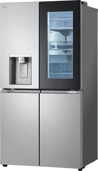 Frigider LG GMG960MBEE Side-by-Side, 610L, InstaView Door-in-Door, No Frost, Compressor Smart Inverter, Dispenser Apa si Gheață, ThinQ Wi-Fi, Argintiu