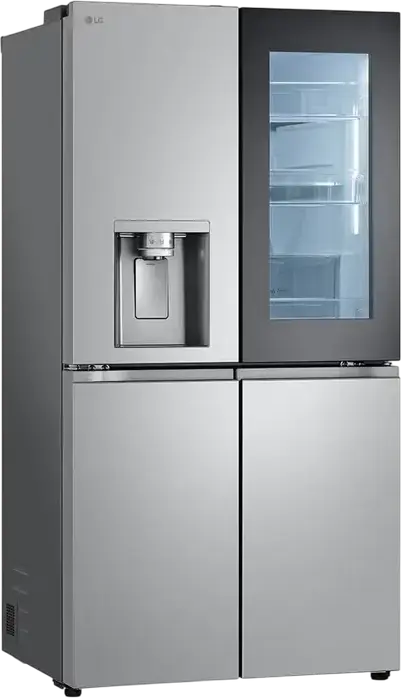Frigider LG GMG960MBEE Side-by-Side, 610L, InstaView Door-in-Door, No Frost, Compressor Smart Inverter, Dispenser Apa si Gheață, ThinQ Wi-Fi, Argintiu