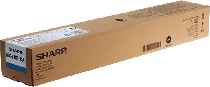 Тонер-картридж Sharp MX-61GT голубого цвета для принтеров MX-2651, MX-3070N, MX-4051, MX-6071, повышенный ресурс до 24 000 страниц