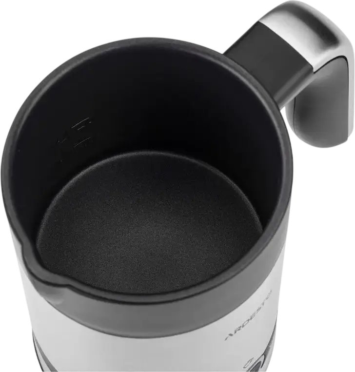 Ardesto MBC-D450 Milk Frother and Heater, 450W, 200ml Stainless Steel Tank, 4 Modes for Hot/Cold Foam, LED Indicator, Automatic Shutdown, Silver/Black