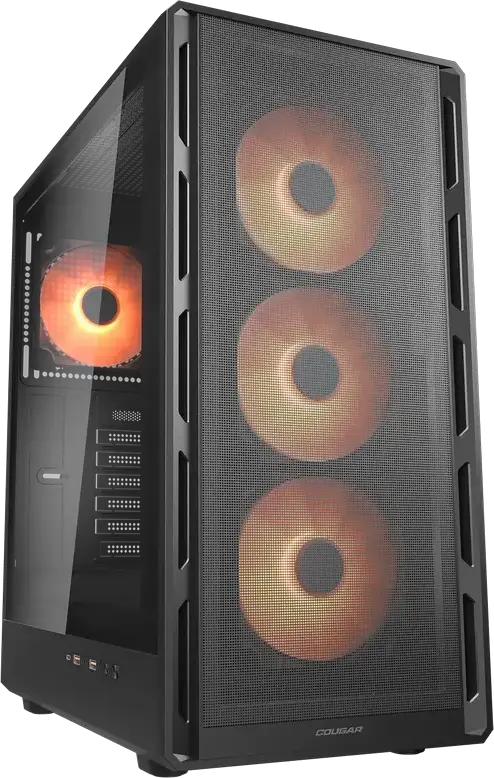 Carcasă PC Cougar Airface Pure PRO, Midi-Tower, Fără PSU, Negru