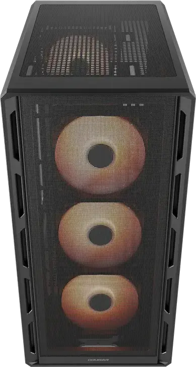 Корпус Cougar Airface Pure PRO Mid Tower ATX, Черный, 4 ARGB PWM вентилятора 120мм, USB 3.2 Gen 2 Type-C, поддержка GPU до 320мм, CGR-2GA5B-P