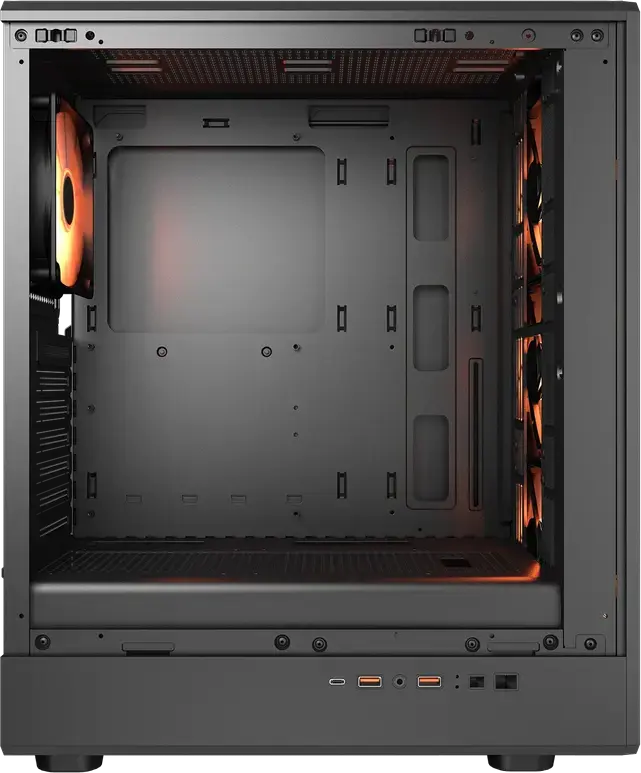 Корпус Cougar Airface Pure PRO Mid Tower ATX, Черный, 4 ARGB PWM вентилятора 120мм, USB 3.2 Gen 2 Type-C, поддержка GPU до 320мм, CGR-2GA5B-P