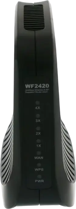 Router Wireless N Netis WF2420 300 Mbps, 2.4 GHz, 4 Porturi LAN, Moduri AP Repeater Client, Doua Antene Interne 4dBi, Design Slim - Negru