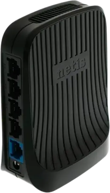 Router Wireless N Netis WF2420 300 Mbps, 2.4 GHz, 4 Porturi LAN, Moduri AP Repeater Client, Doua Antene Interne 4dBi, Design Slim - Negru