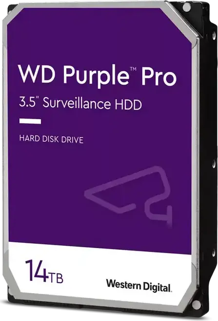 Western Digital WD Purple Pro WD142PURP 14TB 3.5" SATA 6Gb/s 7200 RPM Cache 512MB CMR HDD pentru Supraveghere cu AllFrame AI si OptiNAND