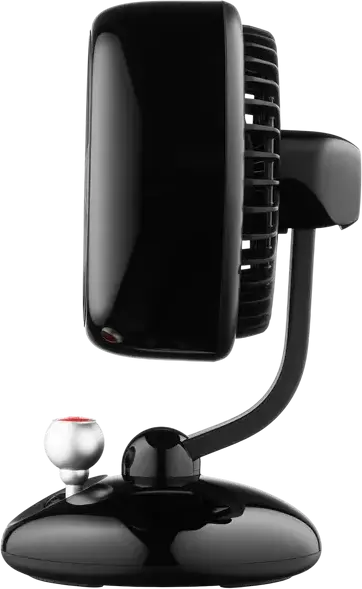 Ardesto FT-F3600BL AviaFan Axial Desk Fan, 12 cm, 3600 mAh Li-ion Battery, 3 Speed Levels, USB-C Charging, LED Backlight, Black ABS Plastic