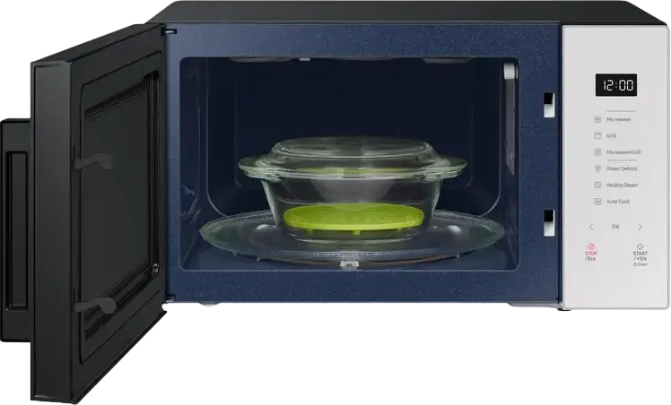 Samsung Bespoke MG30T5018UE/ET Combination Microwave with Grill, 30L, 1400W Microwave, 1500W Grill, Ceramic Inside, Healthy Steam, Glass Touch Control