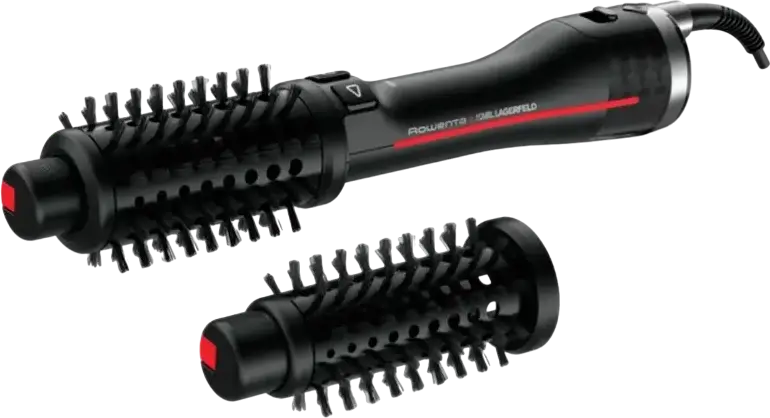 Горячая щетка Rowenta CF961LF0 Karl Lagerfeld K/Pro Stylist, автостайлер 750 Вт с Pro Dual Motion, покрытием Keratin & Glow, ионизацией, 2 насадки