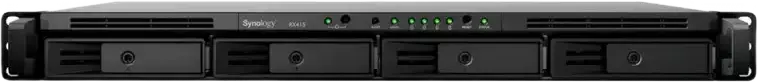 Synology RX415 4-Bay 1U RackStation NAS Expansion Unit, Hot-Swappable Drive Support, Short-Depth Chassis for 2-Post and Wall Mount Racks, Silver