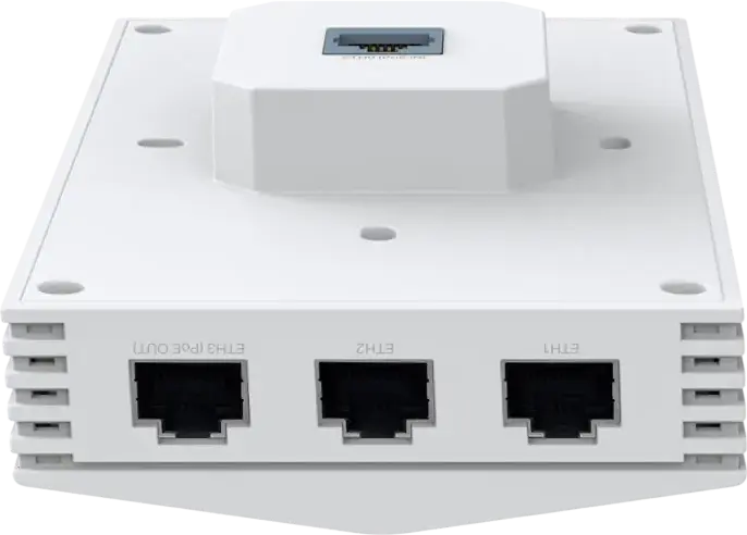 TP-Link Festa F65-Wall AX3000 Wall Plate Wi-Fi 6 Access Point, Dual-Band 3.0 Gbps, 2x2 MIMO, PoE In/Out, Gigabit Ports, Cloud Management, White