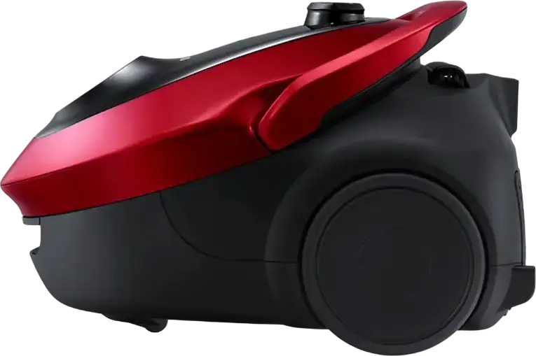 Samsung VC20M257AWR Bagged Vacuum Cleaner, 2000W, 460W Suction, 2.5L Dust Bag, HEPA 13 Filter, EZClean Cyclone Technology, Red/Black