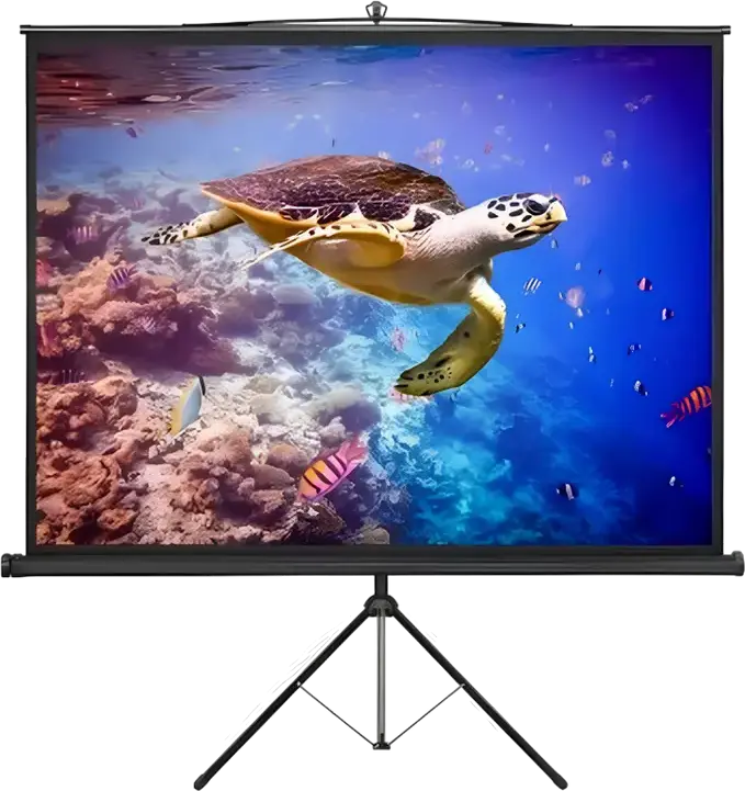 Reflecta Crystal-Line Tripod Projector Screen 240x240 cm, BetaLux Matte White, 1.0 Gain, 120 Degree Viewing Angle, B2 Fire Protection, 87653