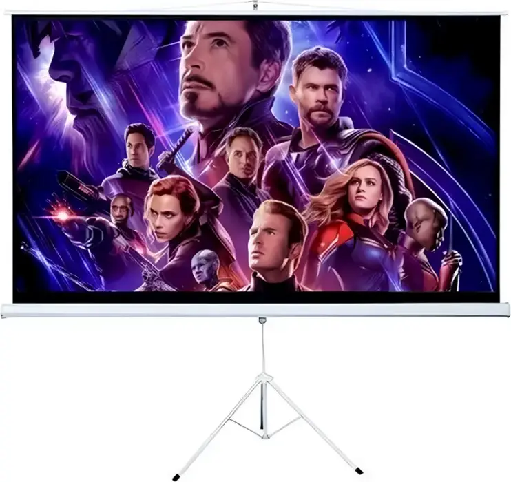 Reflecta Crystal-Line Manual Wall/Ceiling Projector Screen 240x240 cm, BetaLux Matte White, 1.0 Gain, 120 Degree Viewing Angle, B2 Fire Protection, 87653