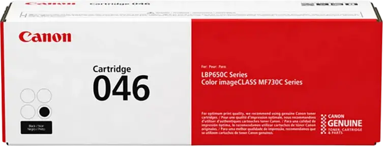 Cartus Toner Laser Canon CRG-046 Negru pentru Seria LBP650C si imageCLASS MF730C, Sistem cu Cartus Unic, Capacitate 2200-2300 Pagini