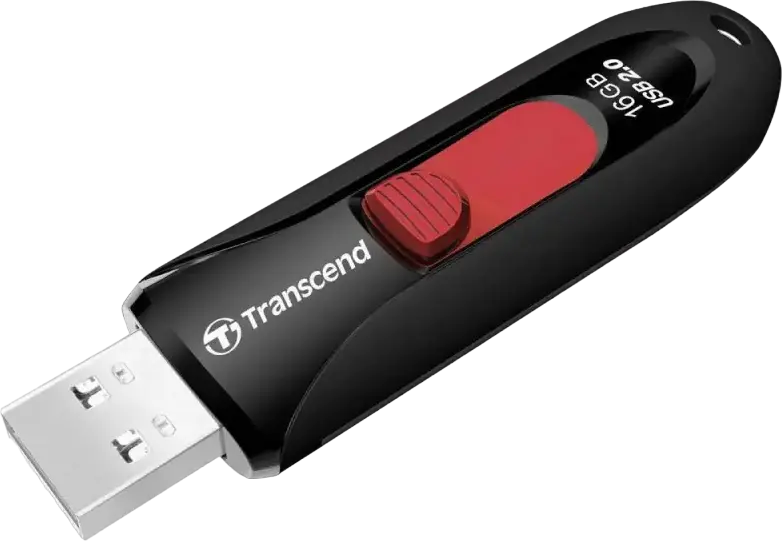 Stick USB Transcend JetFlash 590 USB 2.0, Conector Retractabil fara Capac, Plastic ABS, Indicator LED, Compatibil cu Windows, macOS, Linux