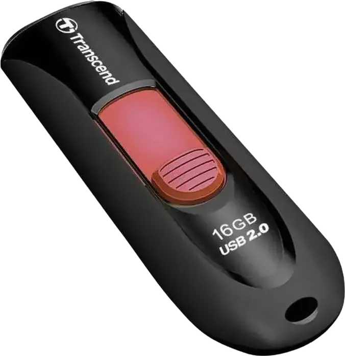 Stick USB Transcend JetFlash 590 USB 2.0, Conector Retractabil fara Capac, Plastic ABS, Indicator LED, Compatibil cu Windows, macOS, Linux