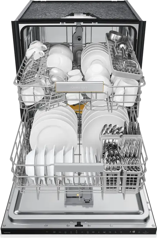 Samsung DW60DG760B00U1 Fully Built-in Dishwasher, 13 Place Settings, Energy Class B, WaterJet Clean, Auto Open Door, SmartThings Wi-Fi, AquaStop, White