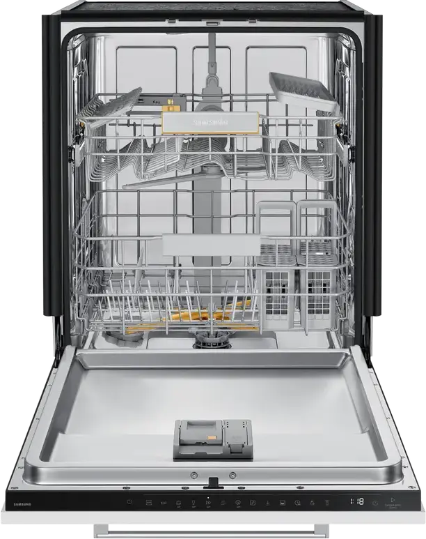 Samsung DW60DG760B00U1 Fully Built-in Dishwasher, 13 Place Settings, Energy Class B, WaterJet Clean, Auto Open Door, SmartThings Wi-Fi, AquaStop, White