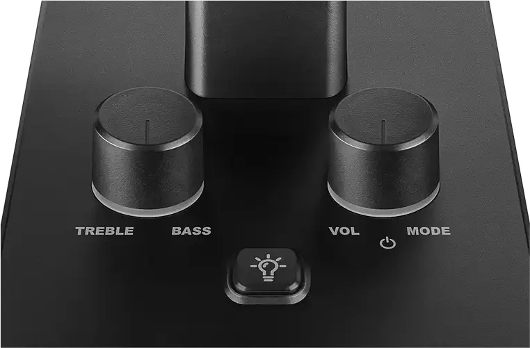 SVEN G600 Multimedia 2.0 Gaming Speaker System, 30W RMS, Bluetooth Wireless Streaming, Dynamic RGB Lighting, Bass Reflex, DSP Audio, Black