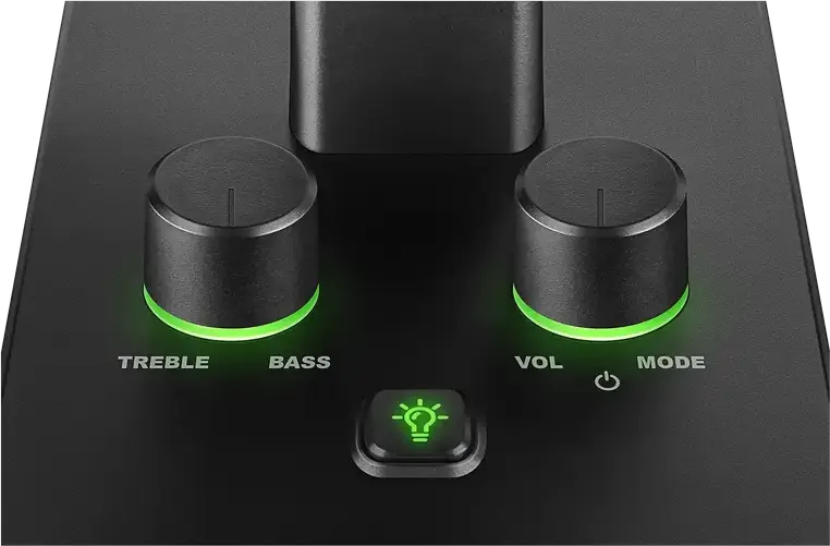 SVEN G600 Multimedia 2.0 Gaming Speaker System, 30W RMS, Bluetooth Wireless Streaming, Dynamic RGB Lighting, Bass Reflex, DSP Audio, Black