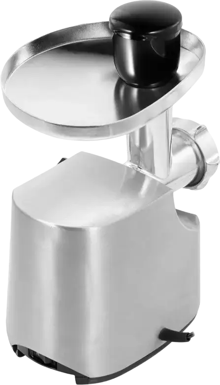 Мясорубка Kenwood MG 516, 1600 Вт, производительность 2 кг/мин, корпус из литого алюминия, 3 решетки, овощерезка с 4 дисками, серебристый