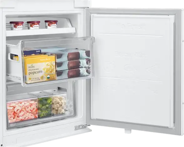 Samsung BRB70F30AES0EO Built-in Refrigerator with Bottom Freezer, 298L Net Volume, Twin Cooling Plus, No Frost, WiFi SmartThings, AI Energy, White