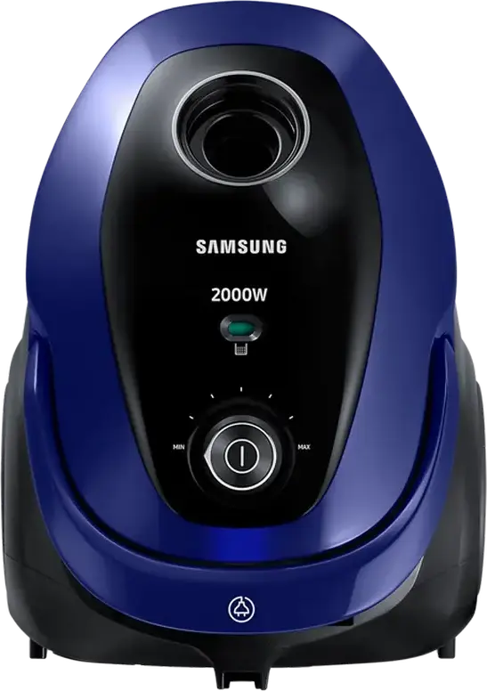 Samsung VC20M255AWB/UK VC2500 Bagged Cylinder Vacuum Cleaner, 2000W, 460W Suction, 2.5L Dust Bag, HEPA 13 Filter, EZClean Cyclone, Blue/Black