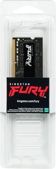 Kingston FURY Impact 8GB DDR4 3200MHz PC4-25600 CL20 SO-DIMM RAM Memory Module KF432S20IB/8 for Laptop, Intel XMP and AMD Ryzen Ready