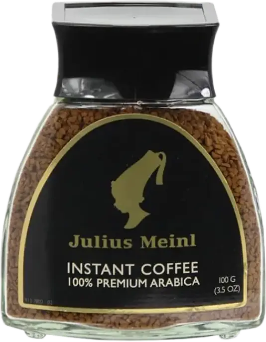 Julius Meinl Instant Coffee, 100% Premium Arabica, Freeze-Dried, Glass Jar, 100 g
