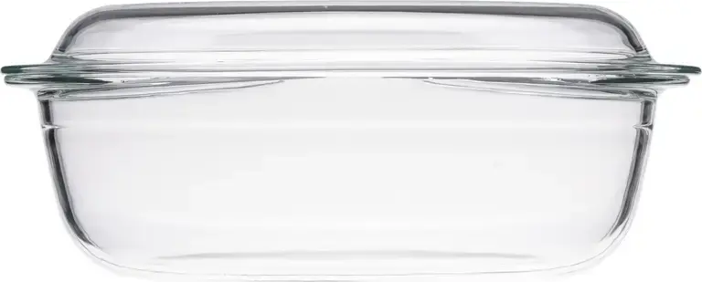 Ardesto AR2408BG Black Mars Oval Baking Dish with Lid, Heat-Resistant Borosilicate Glass, 3L + 1L Capacity, -40°C to +400°C, Transparent