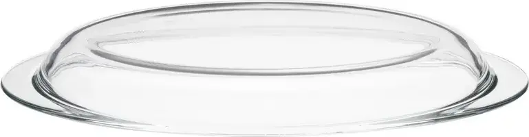 Ardesto AR2408BG Black Mars Oval Baking Dish with Lid, Heat-Resistant Borosilicate Glass, 3L + 1L Capacity, -40°C to +400°C, Transparent