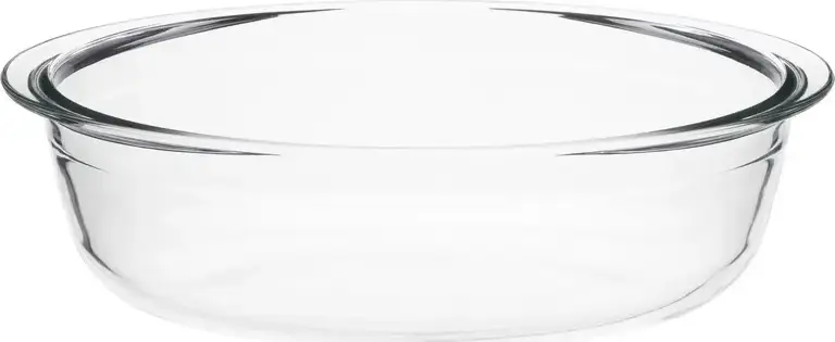 Ardesto AR2408BG Black Mars Oval Baking Dish with Lid, Heat-Resistant Borosilicate Glass, 3L + 1L Capacity, -40°C to +400°C, Transparent