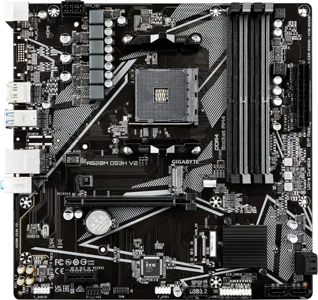 Placă de bază Gigabyte A520M DS3H V2, AM4, AMD A520, Micro-ATX
